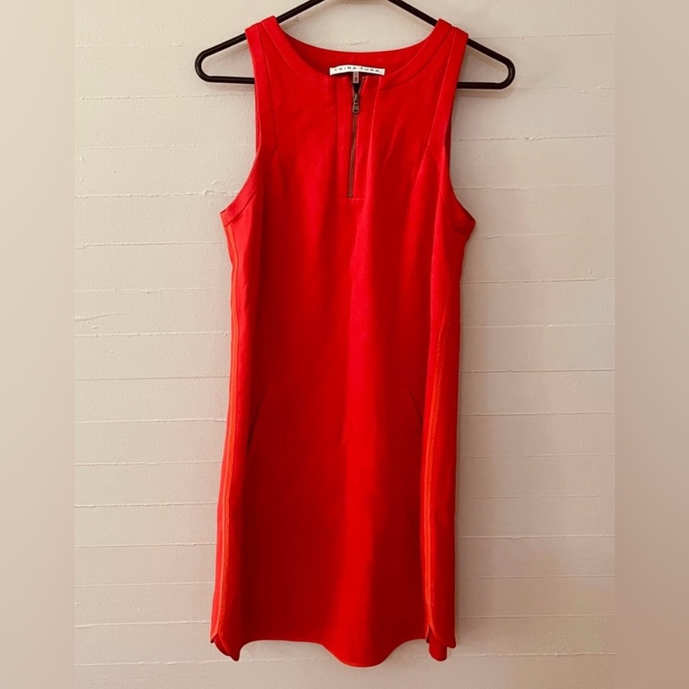 Trina Turk Red Sheath Dress Size 4